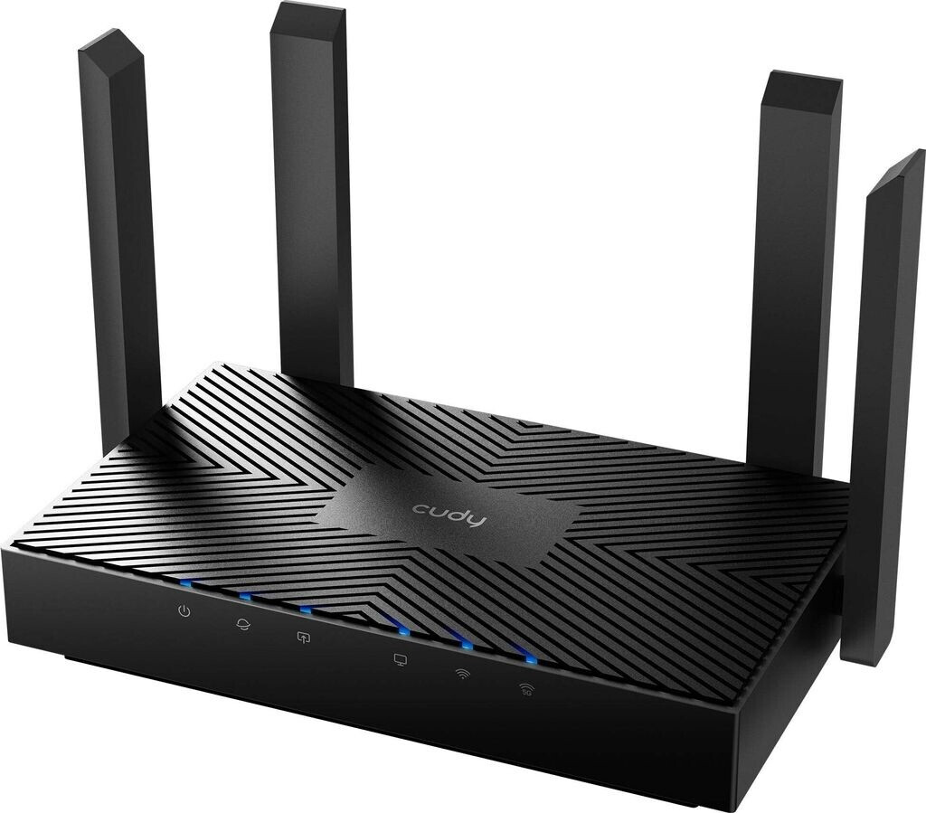 Wlan-Router Cudy WR3000 schwarz, 4 Antennen, eckig.